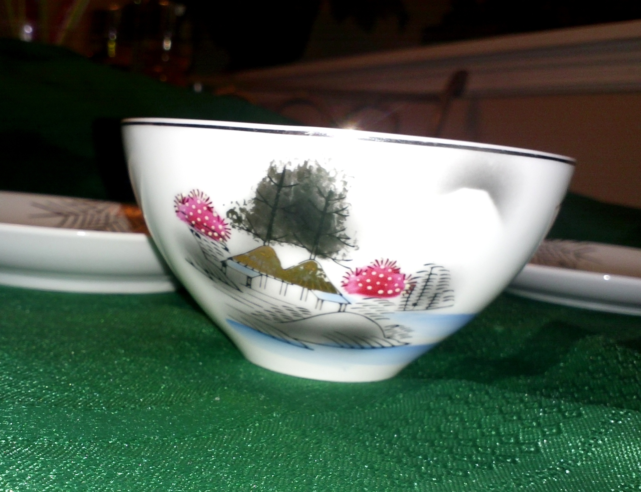 Vintage 95 piece Mitake Fine Porcelain China Dinnerware 50's Naha